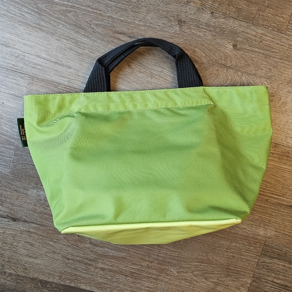 Hervè Chapelier Paris Green Nylong Zip Top Shoulder Tote Bag Purse - Picture 2 of 12